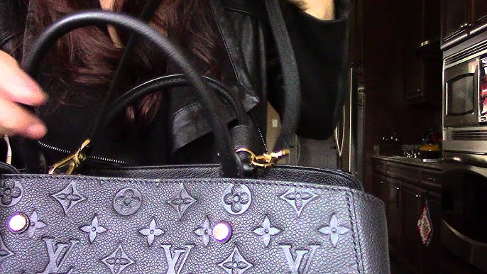 What Goes Around Comes Around Louis Vuitton Black Empreinte Montaigne Bb Bag