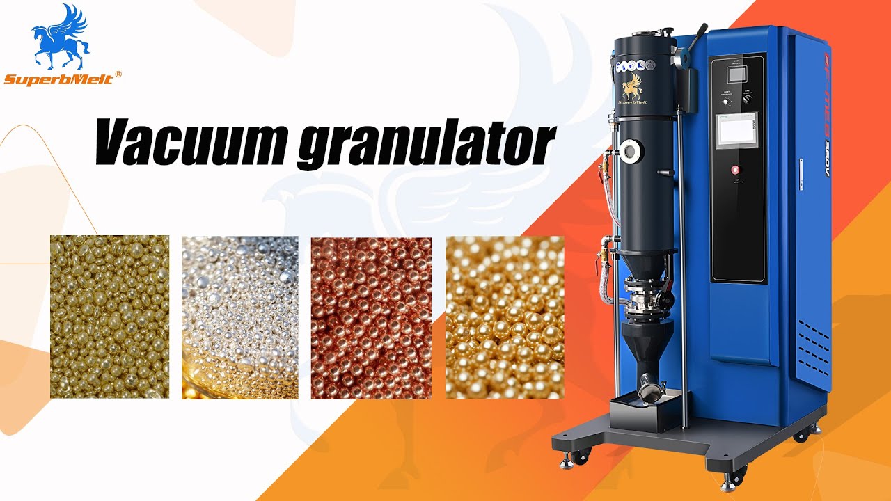How to cast gold, silver and copper granulates，SuperbMelt Vacuum