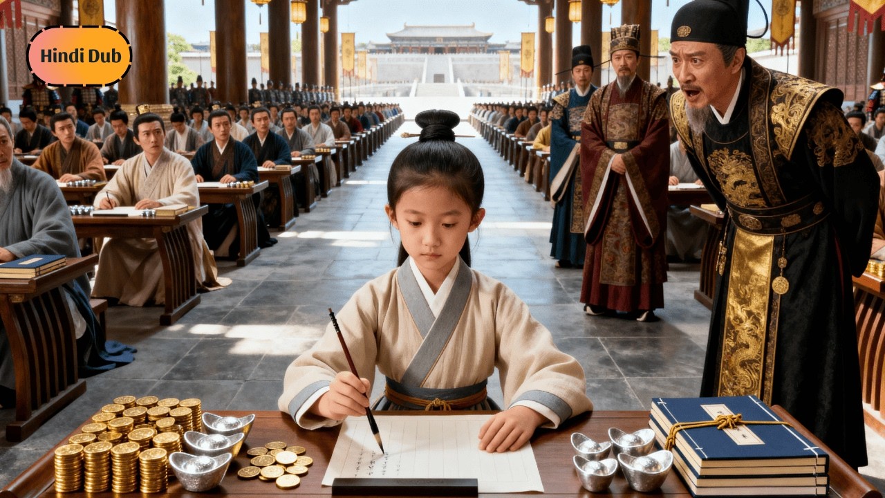 【Hindi Dub】🪙 दस साल की किसान बेटी ने तोड़ी किस्मत की बेड़ियाँ, प्रतिभा से खोला परीक्षा द्वार 😱📜