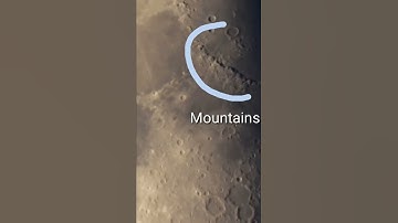 Zoom to see Mountains on Moon #2022  #telescope #moon #mountains #shorts #youtubeshorts #astrology