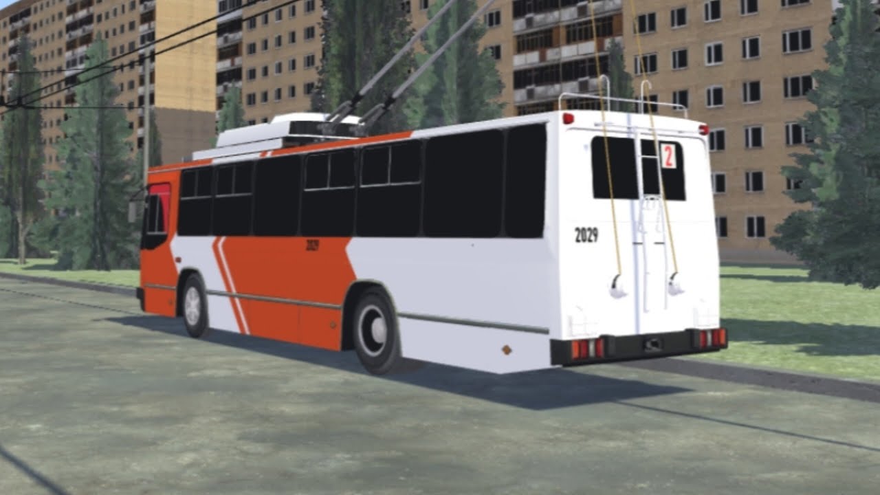 Micro-Trolleybus Simulator. НСК 0.8 . Поездка по маршруту №1030