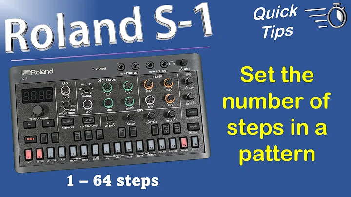 Roland S-1: How to extend your pattern from 1 to 64 steps