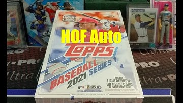 2021 Topps Series 1 Hobby Box * New Product Review * HOF Auto + #5/5 Parallel & Top Rookie Cards!
