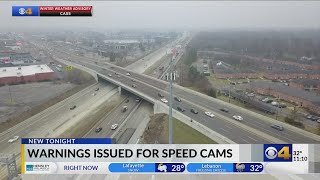 I-465 speed zone cameras warnings begin
