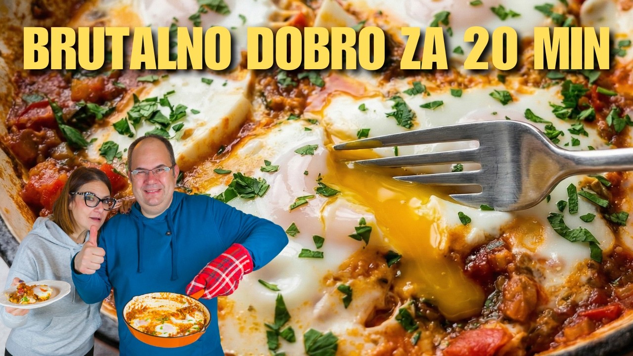 Jaja u šalši s pečenicom i sirom – DALMATINSKA ŠAKŠUKA