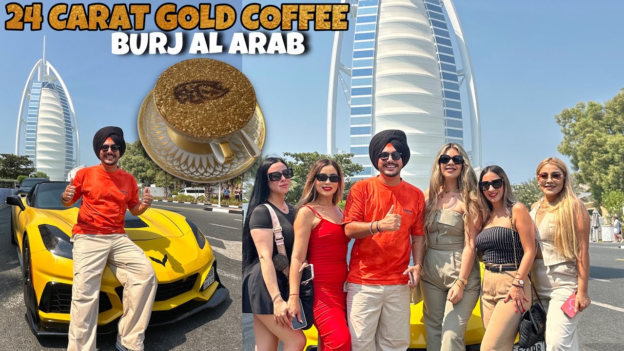 Drinking 24 Carat GOLD Coffee in DUBAI 😱 BURJ AL ARAB | 7 STAR HOTEL IN THE WORLD