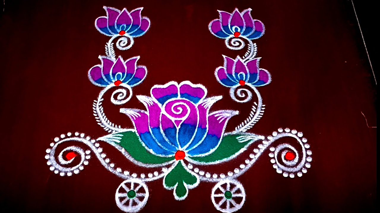 Kanuma special rangoli / easy and simple radham rangoli / festival rangoli