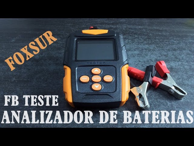 Testeur de batterie de voiture Foxsur FBT200 12V / 24V (Orange)