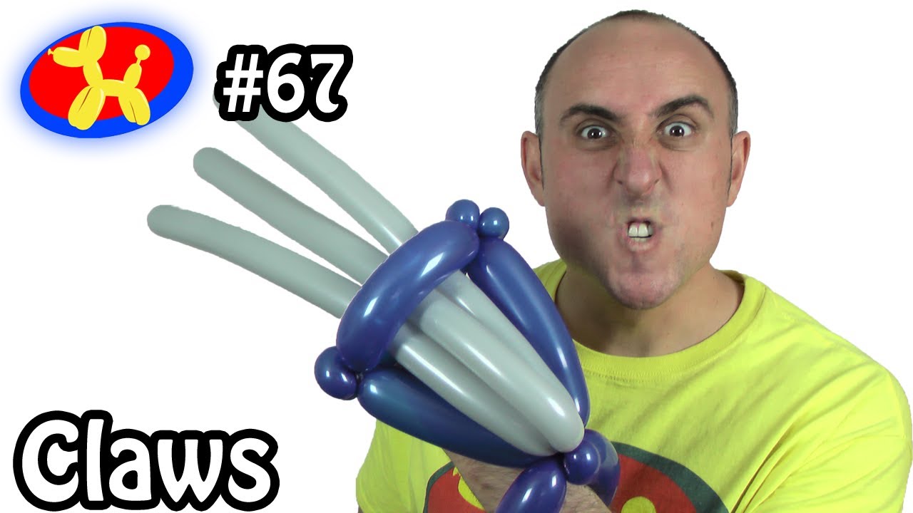 balloon twisting instructions Wolverine Claws - Balloon Animal Lessons #67