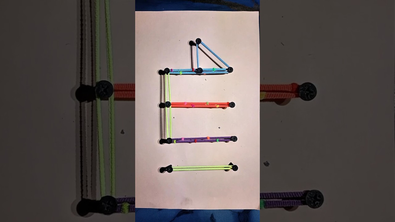 Turning a Rubber Band Into Allah Name Art ✨ | Beautiful Arabic Calligraphy #Shorts
