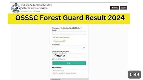 OSSSC Forest Guard Result 2024 out now | Cut Off Marks, Merit List
