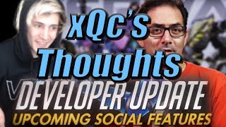 xQc Watches and Reacts to New Developer Update | xQc Big Brain Thoughts Ep 2