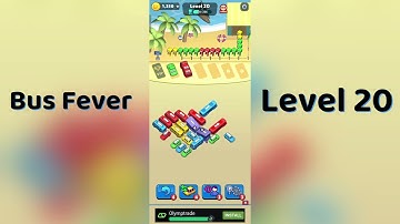 🚌 Bus Fever Level 20 Walkthrough | Step-by-Step Guide 🎮 | SolutionGuruji