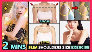 🔥2 MINS REDUCE SHOULDER SIZE EXERCISE | Slim down shoulder, reduce shoulder fat and broad shoulders