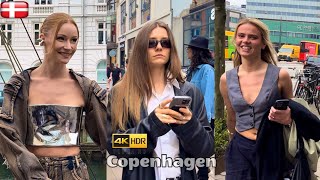 Busy Saturday in Downtown Copenhagen Denmark  May 2024, 4K Walking Tour, Tourist spot