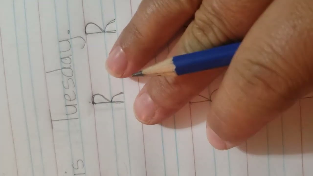 Tracing Capital R - YouTube
