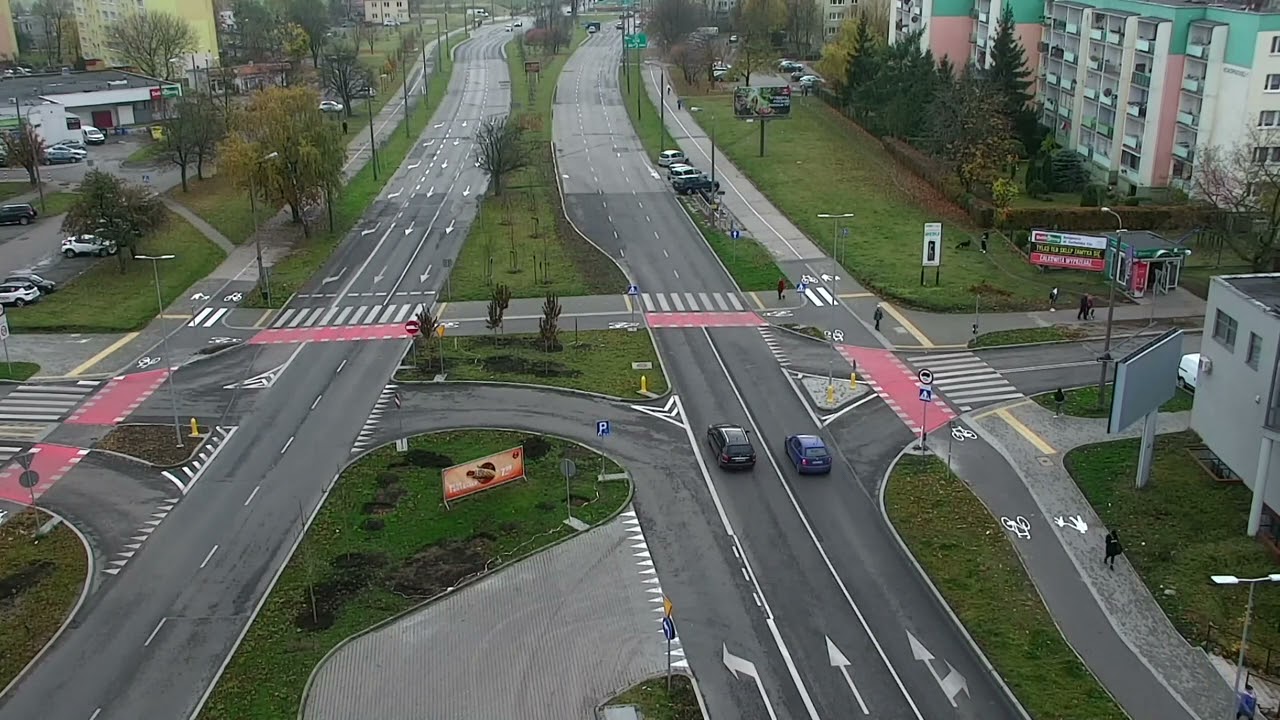 Policyjny dron obserwował zachowanie kierowców w Bydgoszczy