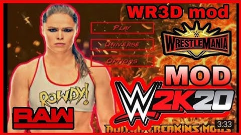 New WR3D mod by HHH 2K20 link by WrestleMania35 dream card for Android & PC version link 2020 mod