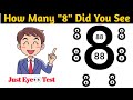 How many 8 did you 👀 see