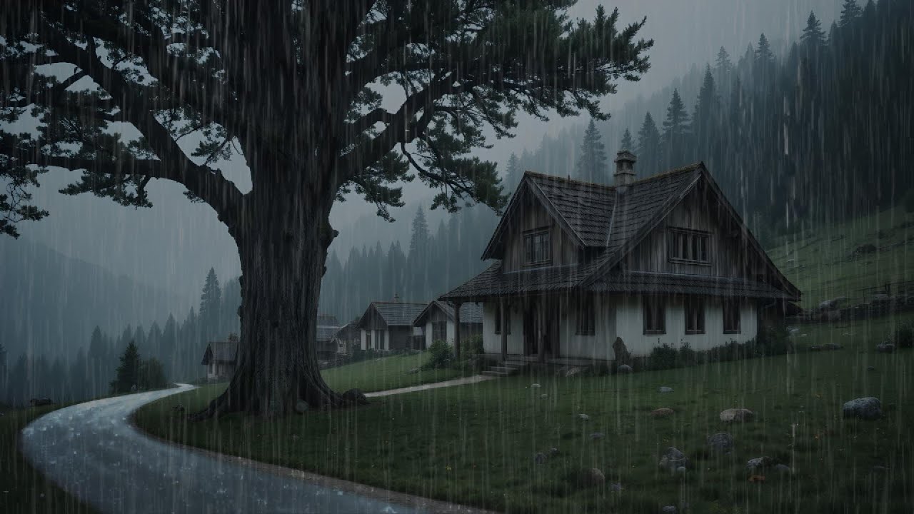 Rain and Thunder Sounds on Cozy Cabin | Soothing Rain Sounds for ...