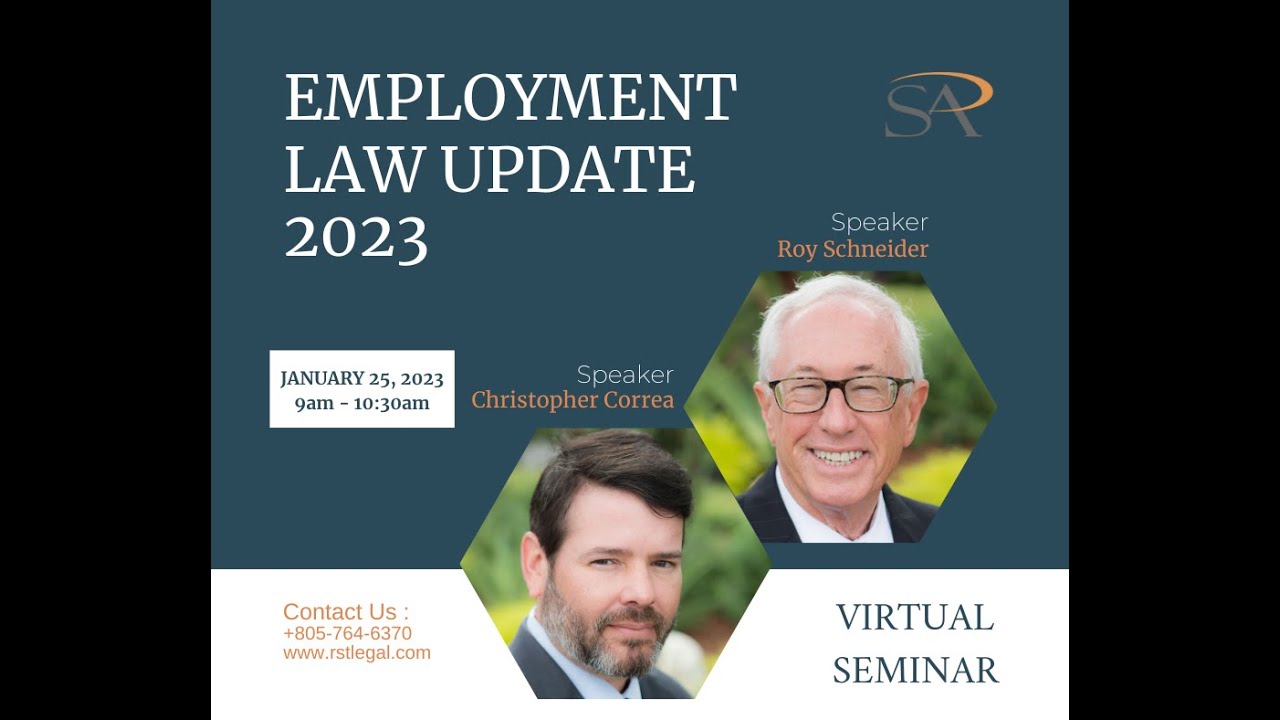 California Employment Law Update, 2023 - YouTube