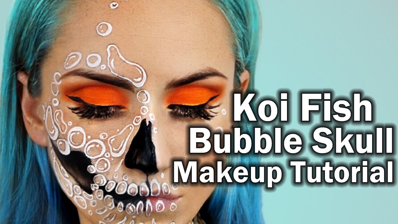 KOI FISH BUBBLE SKULL MAKEUP TUTORIAL YouTube