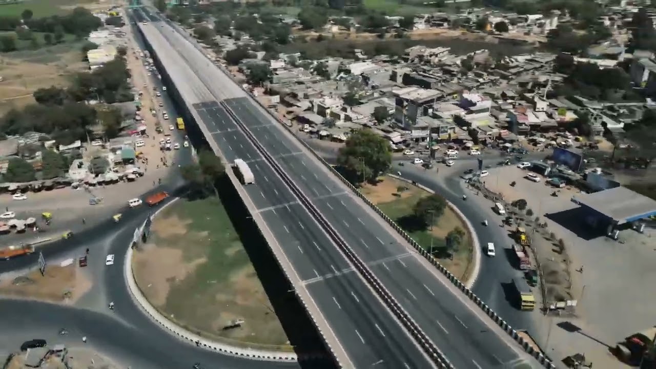 India’s biggest crossroad ! ચાલોડા સર્કલ  Chiloda circle ! Road devlopm￼t,  भारत का सबसे बड़ा सर्कल