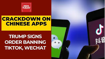 President Donald Trump Issues Orders For U.S. Ban On TikTok, WeChat In 45 Days
