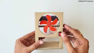How make MINI Cooler from cardboard best school project , summer vacation activities