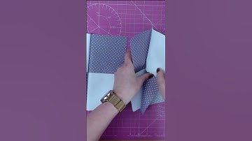 Make 4-patch quilt blocks TWO at a time #patchwork #patchworkquilt #4patch #quiltblock