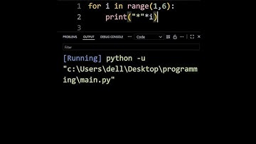 Right Angle Triangle Pattern in Python #python #programming #coding