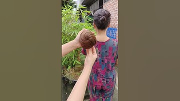 Búi kẹp tròn búi tóc giả #tocbui