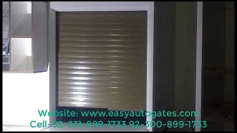 Motorized Electric Roller Shutter Remote Control System Installation