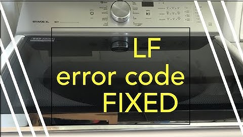 Quick Fix: LF Code or No water
