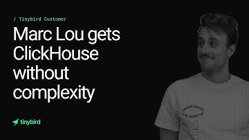 Marc Lou gets ClickHouse performance without ClickHouse complexity