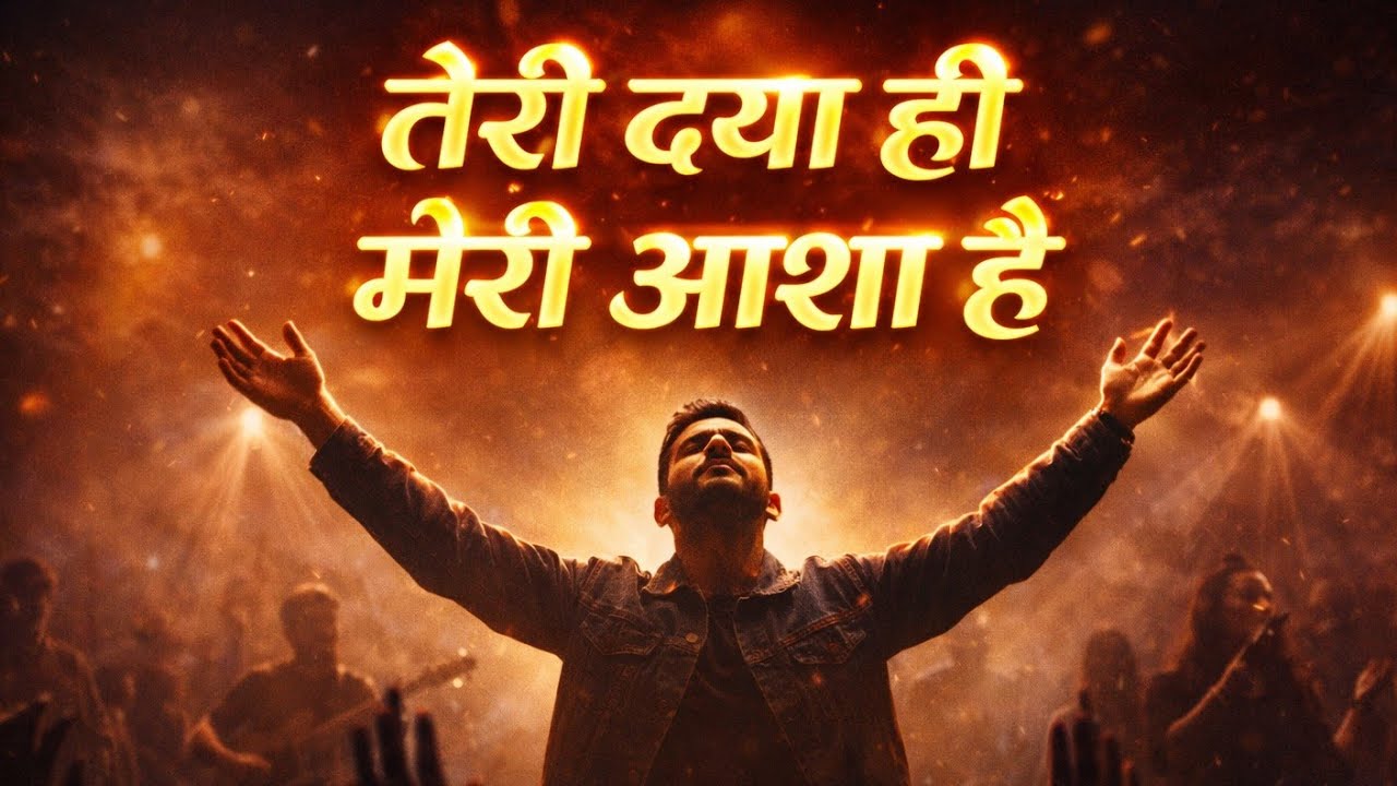 तेरी दया ही मेरी आशा है | Hindi Worship Song | Powerful Worship | Lyrics Video