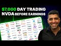$7,000 Day Trading NVDA Before Earnings from Vegas