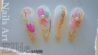 sub)Elegant Wedding Nail Designs You'll Fall in Love With👰‍♀️五月新娘-讓你的指尖也閃閃動人[relaxing nail art💅🏻] screenshot 4