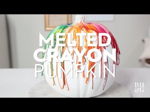 Melted Crayon Pumpkin | Made By Me Crafts | Better Homes & Gardens