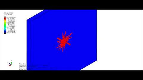 Low-Velocity Plate Impact using Abaqus Built-In Johnson-Holmquist (JH-2) Model