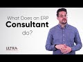 What does an erp consultant do
