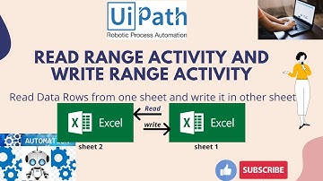 UiPath RPA - Read Data Rows from one sheet and write it in other sheet || Excel automation