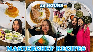 l cooked and recreated viral MASTERCHEF Recipes for 24 HOURS😱