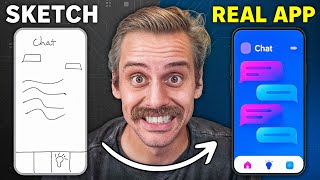 Turn A Sketch Into A Mobile App With AI In 21 Minutes!