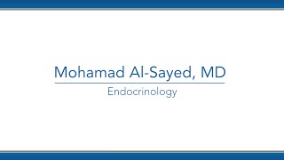 Mohamad Al-Sayed, MD video thumbnail