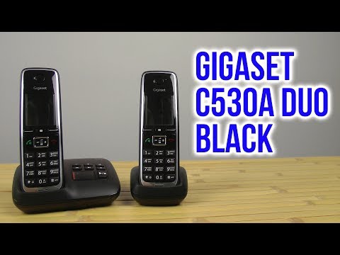 Распаковка Gigaset C530A Duo Black