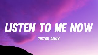 framed - Listen To Me Now (Lyrics) | listen to me now tiktok remix