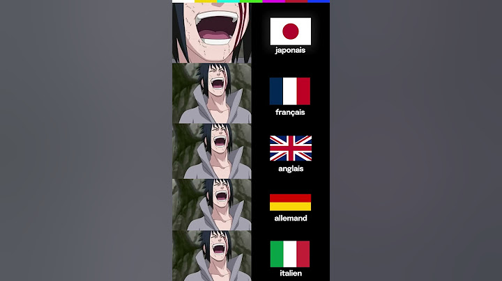 NARUTO - Sasuke parle plusieurs langues