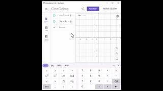 Geogebra - Sistema de Ecuaciones Lineales