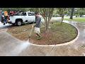 This circle driveway was a MESS (and had a drainage issue that STUMPED ME)
